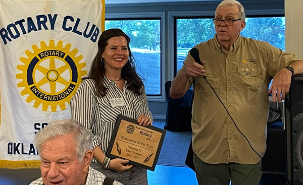 South Oklahoma City Rotary Club recognizes an outstanding member